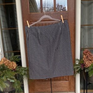 Anne Klein Black and White Pencil Skirt